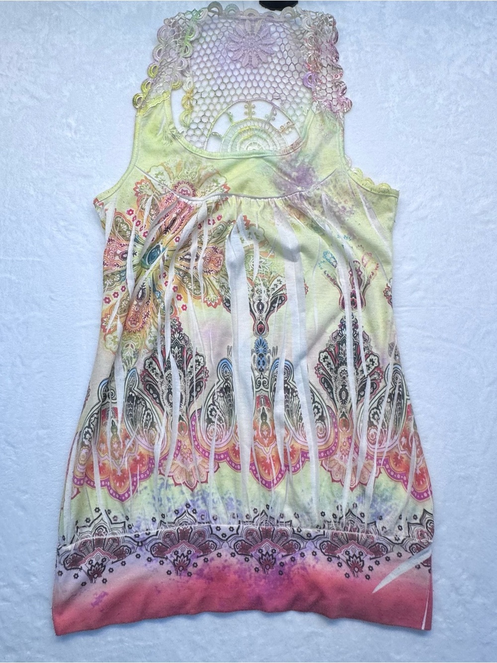 rue21 Boho Crochet Back Tank Top - Picture 2 of 8